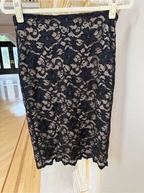 Moda International Vintage Y2K Lace Midi Skirt